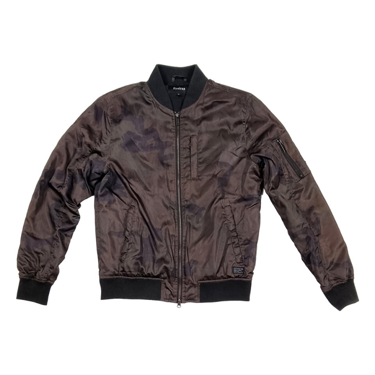 Jacke „Firetrap“, dunkelgrün-schwarz
