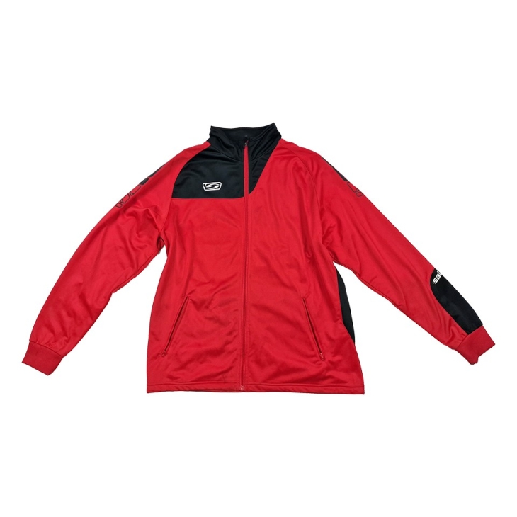 Trainingsjacke „Sport Saller“, rot-schwarz